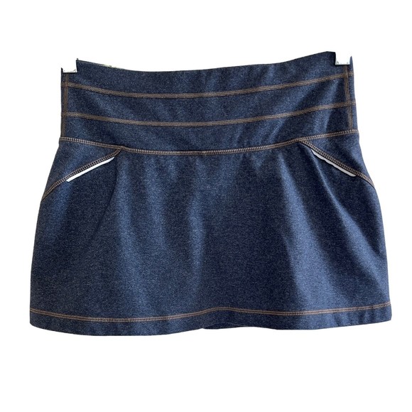 Athleta Pants - Athleta Skort Womens Size X Small Blue Gray Built In Shorts Reflective Detail